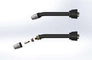 Pistola de Soldadura Automática Refrigerada por Agua TBI 52W con Material CuCrZr y Diámetro de Rosca M8 para Robots ABB/Fanuc - Product Image 3