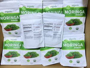100% Natuurlijke Groothandel Fabrikant Biologische 100g Zakken Bulk Moringa Bladpoeder - Product Image 6