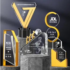 Custom Logo Multi Specifications Crystal Sublimation Awards Crystal Blanks Trophy Awards
