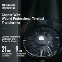(2*3000W)2 Kanallı Profesyonel Güç Amplifikatörü - Yüksek Güçlü Düşük Bozulmalı, Sahne/Gösteri/Toplantılar için Stereo/Köprü Modu