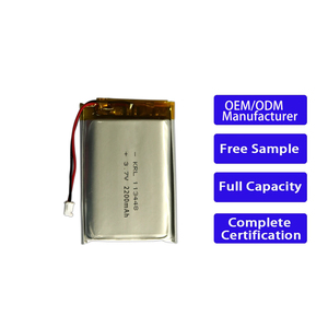 แบตเตอรี่ลิเธียมโพลิเมอร์ ODM OEM KRL 113448 2200mAh 3.7V อัตราการคายประจุ 1C~15C 500 รอบการใช้งาน ได้รับการรับรองมาตรฐาน CE สำหรับของเล่น/เครื่องมือไฟฟ้า - Product Image 1