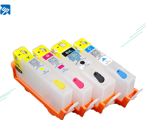 UP 4PCS <span class=keywords><strong>Cartouche</strong></span> d'<span class=keywords><strong>encre</strong></span> rechargeable vide pour hp903 <span class=keywords><strong>903XL</strong></span> 907 XL costume pour hp Officejet Pro 6950 6960 6962 6963 6964 6965 6966 - Product Image 1