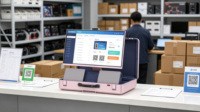 Hub de divertissement portable de 27 pouces, écran tactile Android 14, haut-parleurs doubles de 45 W, Wi-Fi Bluetooth, étui de transport pour le divertissement