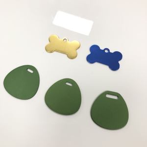 Placa de Identificación para Mascotas de Acero Inoxidable Cortada con Láser, Etiqueta Metálica Grabada - Product Image 4