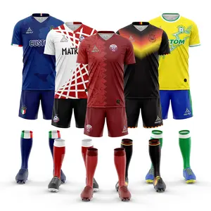 Custom Design Service Quick Dry Material Wholesale Full Set Soccer Uniform High Quality Football Kit for Teams