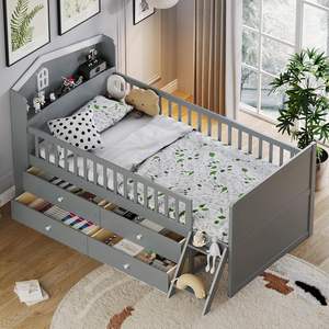 European Style Multifunction White Solid Pine <strong>Baby</strong> Cot Bed Comfortable <strong>Baby</strong> Bed With <strong>Baby</strong> <strong>Bedding</strong> <strong>Set</strong> - Product Image 6