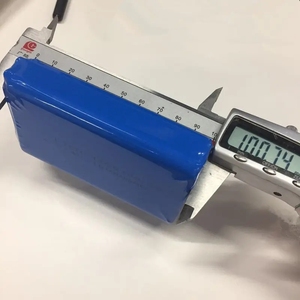 Thời gian chạy dài 1260100 2s1p lipo 7.4V Đầu Ra 10000mAh Pin Li-polymer công suất cao cho máy bay không người lái robot xe tay ga điện tử - Product Image 5