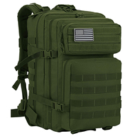 Sac à dos tactique de chasse camouflage pour homme, mode sport, imperméable, fermeture éclair métallique fine, port USB, doublure en nylon, cadre externe, 36-56L