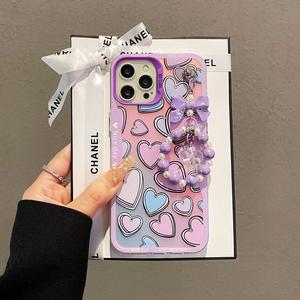 <span class=keywords><strong>Coque</strong></span> de téléphone femme à la mode IMD avec conception de chaîne de sangle pour samsung A14 A04 Inifnix Hot50 <span class=keywords><strong>bijoux</strong></span> chaîne <span class=keywords><strong>coque</strong></span> de téléphone - Product Image 3