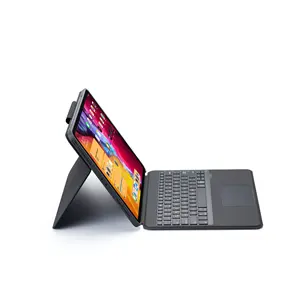 High Quality Magnetic Touchpad Wireless Keyboard Case for iPad Case Keyboard Pro 129 5th