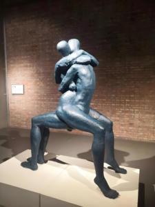 Sculpture en bronze d'un <span class=keywords><strong>homme</strong></span> <span class=keywords><strong>et</strong></span> d'une <span class=keywords><strong>femme</strong></span> <span class=keywords><strong>nus</strong></span> grandeur nature de conception occidentale moderne Statue de figure personnalisée pour l'affichage extérieur <span class=keywords><strong>et</strong></span> intérieur - Product Image 6