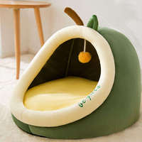 Coussin de couchage rond pour chat, moderne, doux, épais, mignon, luxueux, pour intérieur, petit et grand, lit-caverne pour animaux de compagnie, vente chaude