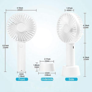 New Usb Handheld Fan Mini Portable Charging Small Fan Digital Display Office Student Small Electric Fan Gift - Product Image 4