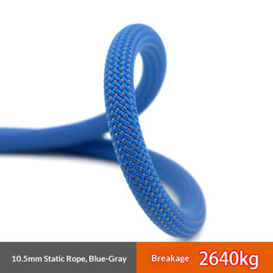 Corda Statica HBC 10.5mm Certificata CE UIAA, Corda da Arrampicata, Corda di Sicurezza per Arrampicata su Roccia in Nylon, Resistenza alla Rottura 2640kg, 100-200kg - Product Image 2