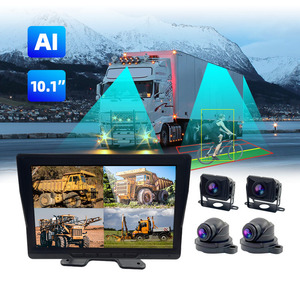 Caméra Enregistreur DVR Voiture WEMAER 10,1 Pouces Étanche IP68 avec Caméra de Recul et Système de Surveillance à Quatre Canaux à Commande Vocale - Product Image 1