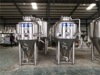 Acier inoxydable 304/316 1bbl 2bbl 3bbl Fermenteurs coniques 200L Réservoir de fermentation de bière à pression