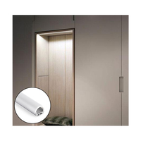 Profilé d'éclairage LED linéaire en aluminium pour montage en surface, pour armoires d'angle et étagères, 30 ° /60 ° /90 °   Options de poutres avec couvercle rond