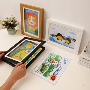 A4 Paper Kids Art cornici magnetiche apribili con Display per la casa decorazioni per bambini per Poster <span class=keywords><strong>foto</strong></span> <span class=keywords><strong>disegno</strong></span> immagini regalo - Product Image 3