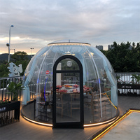 Glamping Camping Géodésique Préfabriqué Forme Transparent Hébergement Polycarbon Dome House