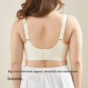 <span class=keywords><strong>Soutien</strong></span>-<span class=keywords><strong>gorge</strong></span> en dentelle sans couture de <span class=keywords><strong>grande</strong></span> <span class=keywords><strong>taille</strong></span> pour femmes de <span class=keywords><strong>grande</strong></span> <span class=keywords><strong>taille</strong></span> 100kg <span class=keywords><strong>soutien</strong></span>-<span class=keywords><strong>gorge</strong></span> à motif solide de nouveau style avec bretelles ajustées jantes de conception relevables - Product Image 4