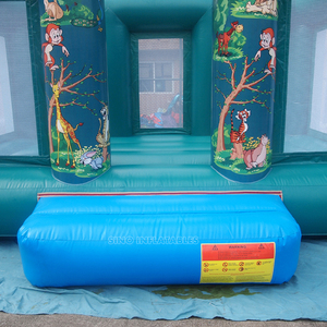 Château de saut gonflable en jungle pour enfants, qualité commerciale, intérieur, avec petite tour d'escalade, compatible avec <span class=keywords><strong>le</strong></span> standard australie, 6x5m, - Product Image 5