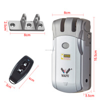 WAFU Serrure de sécurité intelligente pour maison connectée, best-seller, avec application Tuya, contrôle à distance pour portes en aluminium/acier/verre, Wi-Fi et sécurité de niveau C