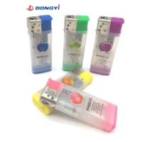 Cadeaux publicitaires en plastique givré coupe-vent allume-cigare portable pour l'extérieur