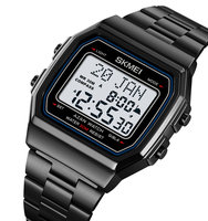 Jam Tangan Muslim Skmei 2113 Mewah dengan Fitur Adzan, Relojes Hombre Qibla, Jam Tangan Digital Skmei Azan, Perhiasan Fashion