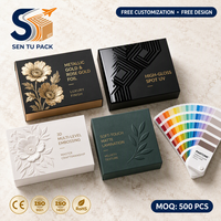 Boîte d'expédition en carton ondulé pour cosmétiques, emballage personnalisé en couleur avec logo