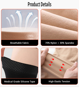 Vente en gros usine : Bas de contention médical 15-20 mmHg pour varices, à compression graduée, longs jusqu'aux cuisses, antidérapants - Product Image 3