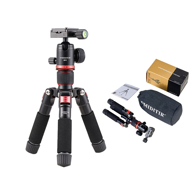 New Product Mini Tripod with Ball Head Aluminum Alloy Camera Pan Professional Camera Tripod Stand for Sports GT225A+QB02