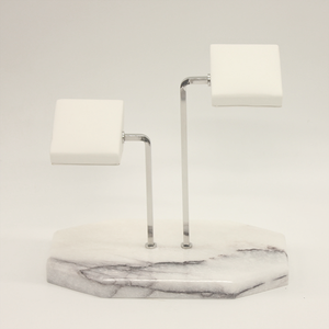 แท่นวางโชว์นาฬิกาสุดหรูระดับไฮเอนด์ชั้นวางของหินอ่อนพร้อมแผ่นหนังขาตั้งโชว์นาฬิกา - Product Image 4