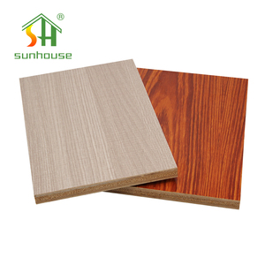 Panneau de comptoir de réception de bureau 4x8 <span class=keywords><strong>en</strong></span> contreplaqué enduit de mélamine grain de teck de 18mm - Product Image 2
