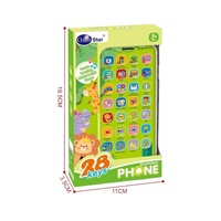 Juguete de Teléfono Inteligente Interactivo Recargable por USB con 28 Teclas, Luces LED y Música para Niños de 3 Años en Adelante, EPT Kids Learning Phone Toy