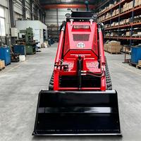 Spedizione Gratuita Minicaricatore con Motore Diesel Kubota, Caricatore a Cingoli, Mini Skid Steer Loader
