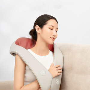 Venta al por mayor de productos de masaje portátil multifuncional eléctrico tejido profundo amasado hombro y cuello masajeador con calor - Product Image 1