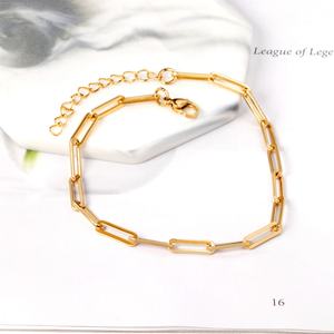 Meilleures ventes : Chaîne de cheville en acier inoxydable plaqué or 18 carats avec pendentif pour filles - Product Image 6