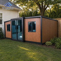 Maison préfabriquée moderne extensible à double aile de 20, 30 ou 40 pieds, personnalisable, 1 à 4 chambres, pour vie en jardin, maison-conteneur