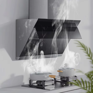 Ventilateur d'extraction de cuisine à faible bruit (36 dB(A)) en acier inoxydable, monté au plafond, 500 m³/h, avec filtre G4, installation facile, design graphique - Product Image 5