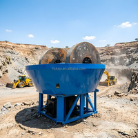 Broyeur à plaques humides portable pour l'or – Machine de broyage d'or à fonctionnement simple pour sites miniers ruraux