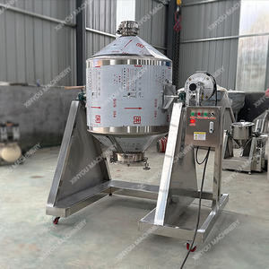 เครื่องผสมแบบดรัมอัตโนมัติสำหรับอุตสาหกรรม ขนาด 30 ลิตร 50 ลิตร 100 ลิตร แบบสองกรวยขนาดเล็ก สำหรับผสมเม็ด อาหารแห้ง ผง - Product Image 4