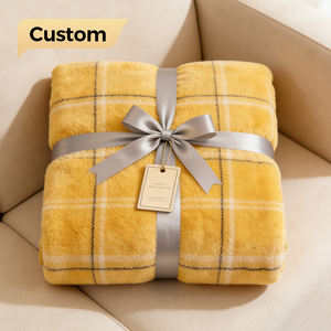 Couverture en microfibre polaire à motifs décoratifs, double face, imprimée, ultra douce, chaude, de luxe, populaire, avec logo personnalisé - Product Image 1