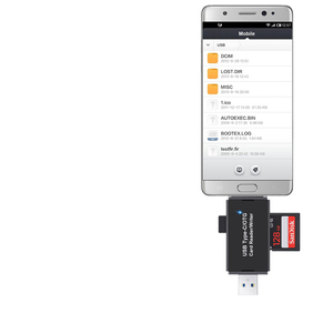 D2650 speicherkartenleser 3 trong 1 kartenleser USB 3.0 + Micro UBS + Loại-C USBC TF + SD Đầu đọc Thẻ Adapter - Product Image 2