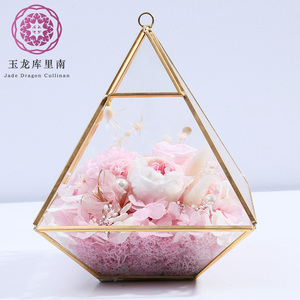 Nuovo stile di modo di vetro del diamante conservato <span class=keywords><strong>fiore</strong></span> casa per il nuovo anno del regalo di natale - Product Image 6