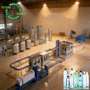 Línea de Embotellado de Agua Industrial de 20000 BPH con Ahorro de Energía, Tratamiento de Agua por Ósmosis Inversa y Sistema de Paletización Automática - Product Image 1