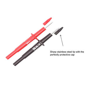 2mm ブロークンワイヤーテストプローブクリップ ステンレススチールテストプローブ 完璧な保護キャップ付きの鋭いステンレススチールチップ - Product Image 6