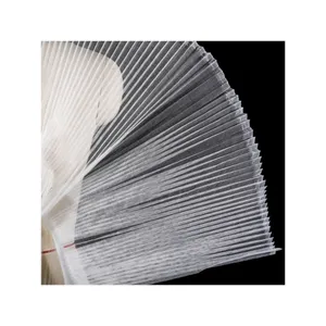 Hard mesh pleated fabric with a stiff texture, organ pleated mesh, handmade DIY wedding designer fabric