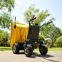 Mini Dumper AUSTTER Chinois 500 kg, Chargeuse de Ferme à Batterie 4 Roues, Brouette Électrique