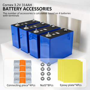 แบตเตอรี่ลิเธียม Polonya Stock A-Grade 8000+ Cycles Cornex 3.2V 314Ah Lifepo4  ผ่านการทดสอบจริง 330Ah พร้อมบัสบาร์เชื่อมต่อ - Product Image 5