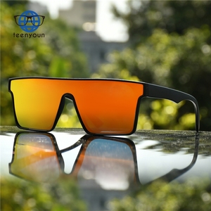 Teenyoun <span class=keywords><strong>Marca</strong></span> Diseñador Oversized Square Shades Rectángulo Ciclismo Flat Top Espejo Gafas <span class=keywords><strong>de</strong></span> sol polarizadas Hombres <span class=keywords><strong>Pesca</strong></span> Logotipo personalizado - Product Image 1